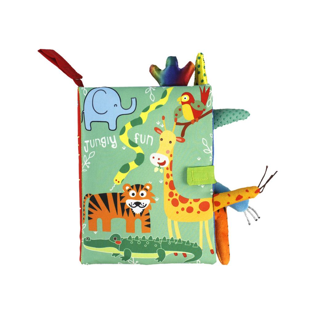 [Choo] Sách Vải Mềm Hoạt Động Đuôi Động Vật Yên Tĩnh Giáo Dục Sớm Cho Bé Sơ Sinh