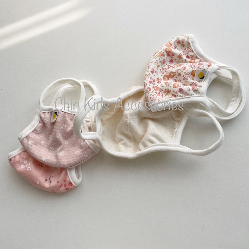 Khẩu trang Cotton Hàn hai lớp hoa nhí cho bé sơ sinh