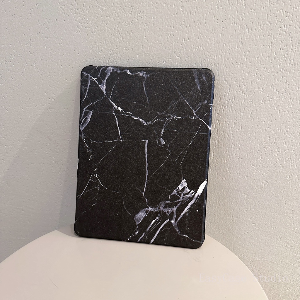 Ốp Máy Tính Bảng silicone Nắp Lật Họa Tiết Cẩm Thạch Cho iPad 2019 10.2 air 4 10.9 9.7 inch Pro 11 18 8 17
