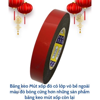 Băng Keo Xốp Đỏ 2P4 (24cm), 5P (50cm)