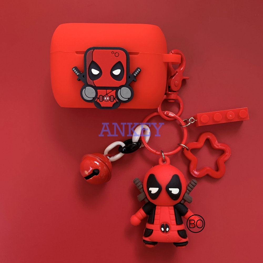 Jabra Elite 5 4 Active 3 2 E3 E2 85T 75T Case Cute Deadpool Cartoon Cover TWS Bluetooth Earphone Wireless Headphone Headset Box Bag