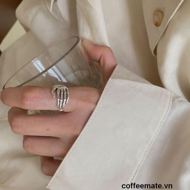 ⚡Nhẫn hợp kim hình xương bàn tay độc đáo sành điệu