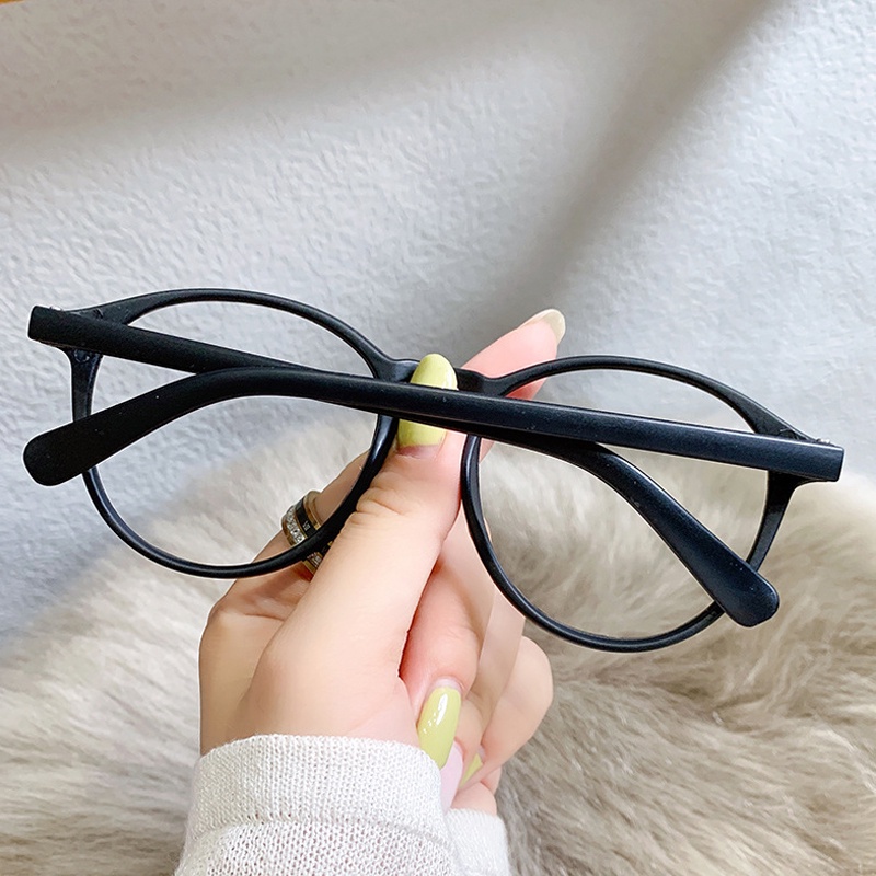 Kính Chống Tia Bức Xạ Gọng Tròn Oval Thời Trang Hàn Quốc Cổ Điển Sự Bảo Vệ