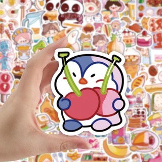 Set 60 Sticker Dán Hoạt Hình Dễ Thương