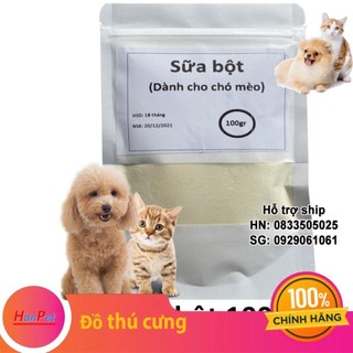 Sữa bột 100gr Sữa cho chó mèo dạng bột