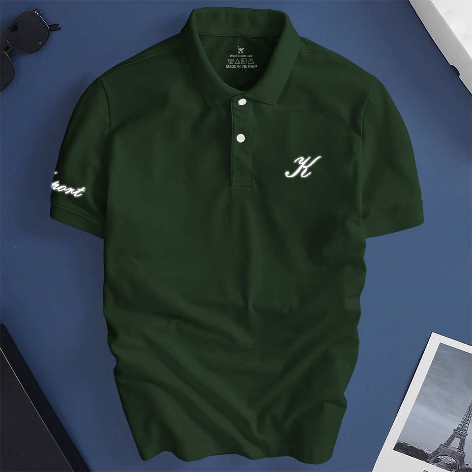 Áo thun nam cổ bẻ Depstyle PT128 vải thun cá sấu poly 4 chiều thoáng mát