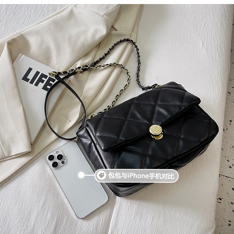 Túi Đeo JASMIN NOIR Chéo Họa Tiết Caro Phong Cách Retro Thời Trang Cho Nữ