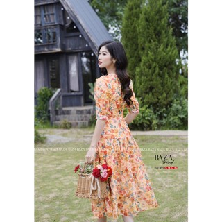 Váy Hoa Nơ Vai BV365