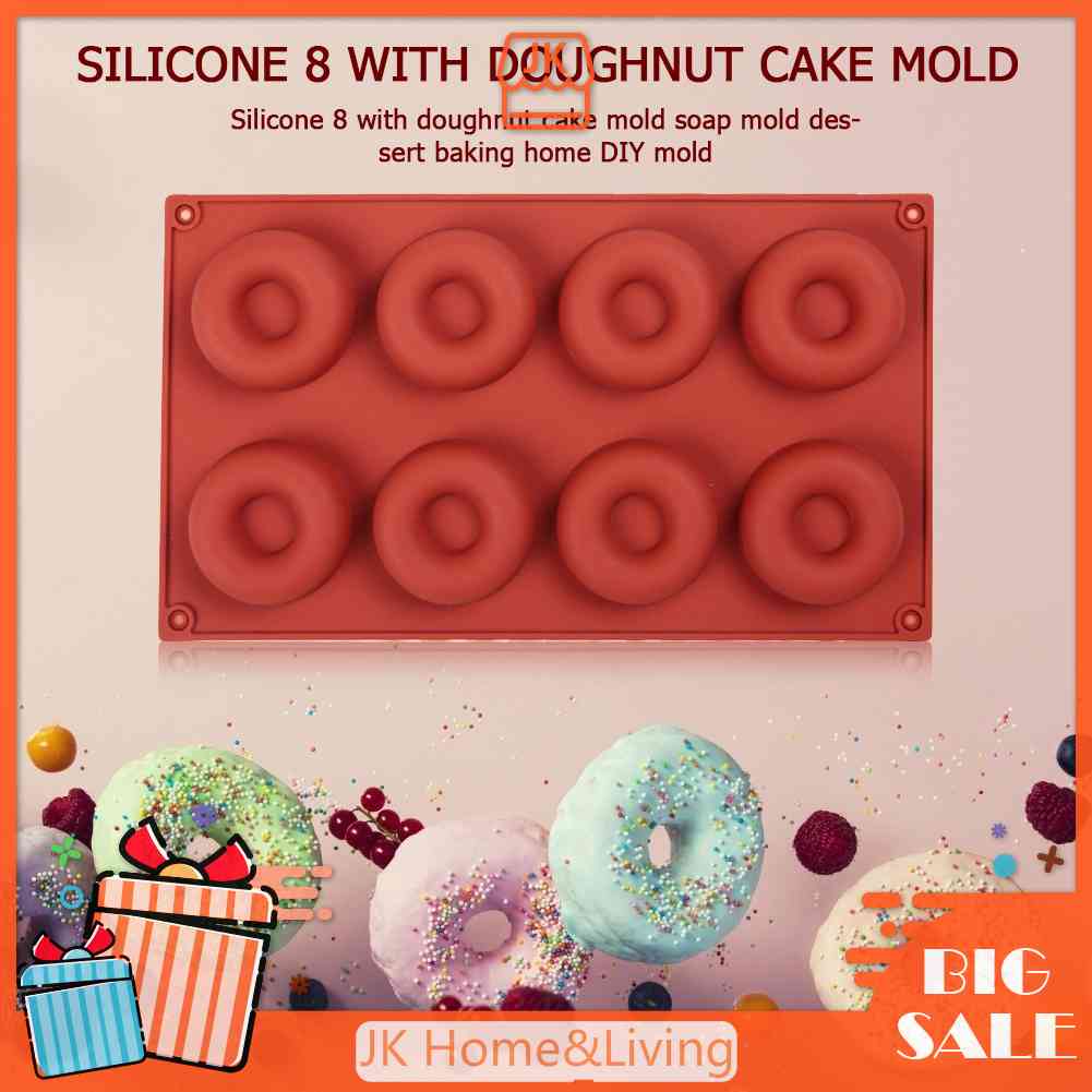 Khuôn Làm Bánh Donut DIY Bằng Silicone Tiện Lợi Dành Cho Nhà Bếp
