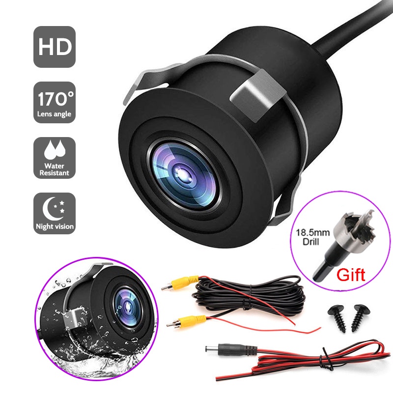 170° Camera lùi ô tô góc rộng hd tầm nhìn ban đêm camera phía sau camera đỗ xe dự phòng chống nước cao