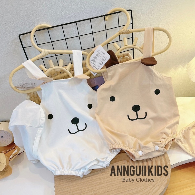 Yếm Bodysuit Bé Trai Bé Gái  Dễ Thương Đáng Yêu , body yếm kèm mũ