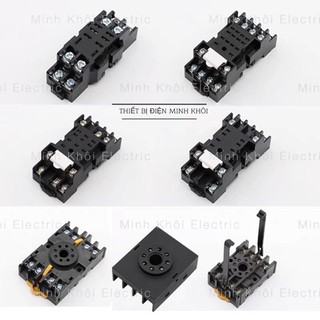 Đế rơ le timer thời gian, đế relay trung gian socket relay, de role