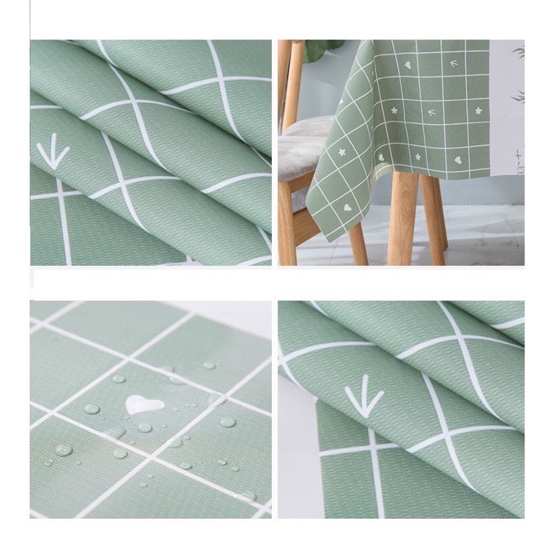 Khăn trải bàn vintage nhựa PVC chống thấm nước, khăn decor phông nền chụp ảnh, trang trí phòng khách phủ bàn ăn 88107