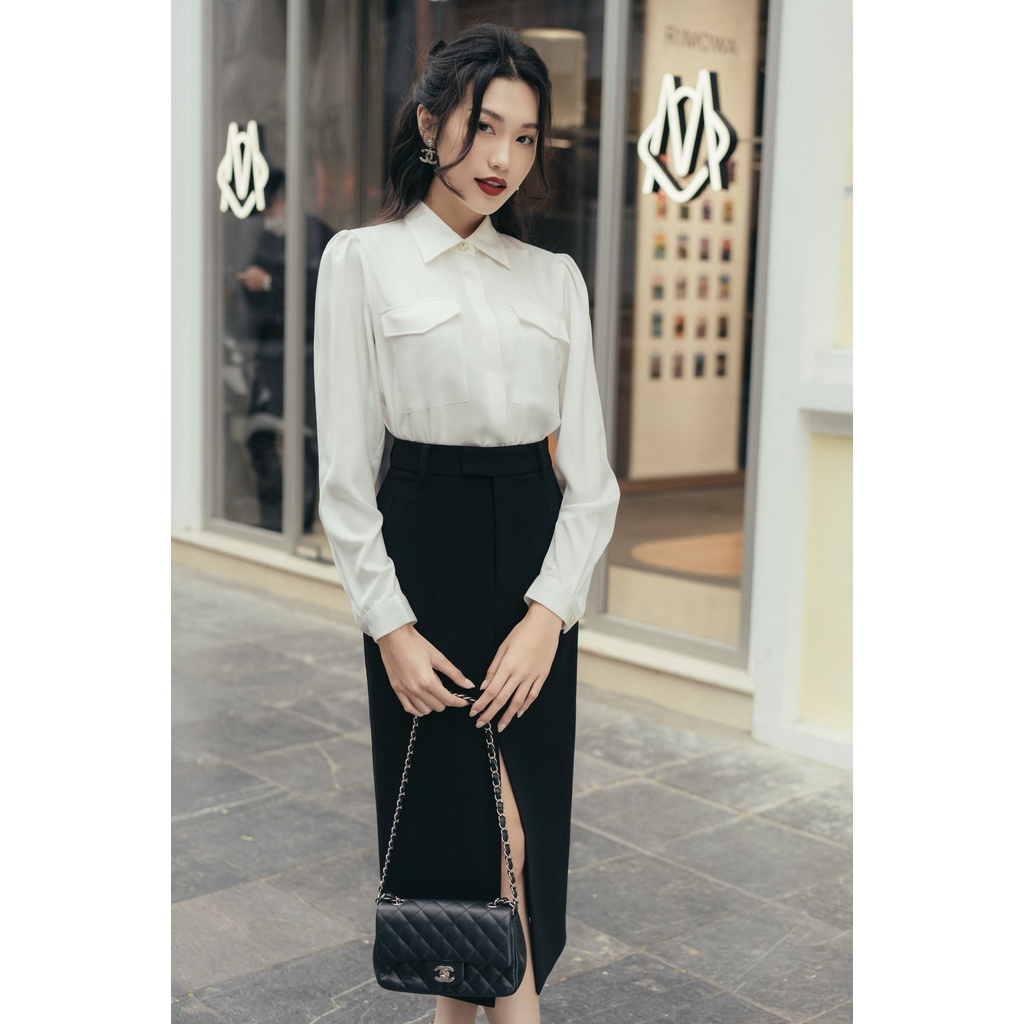 Chân váy bút chì xẻ giữa HUONG BOUTIQUE HBZ446