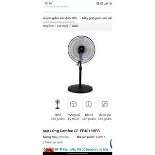 Quạt cây comfee cf-ff4019vewb