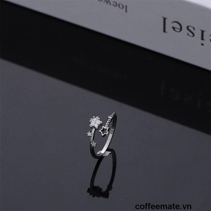 【coffeemate】⚡ Nhẫn Hình Bướm Đính Kim Cương S925 Thời Trang Cho Nữ