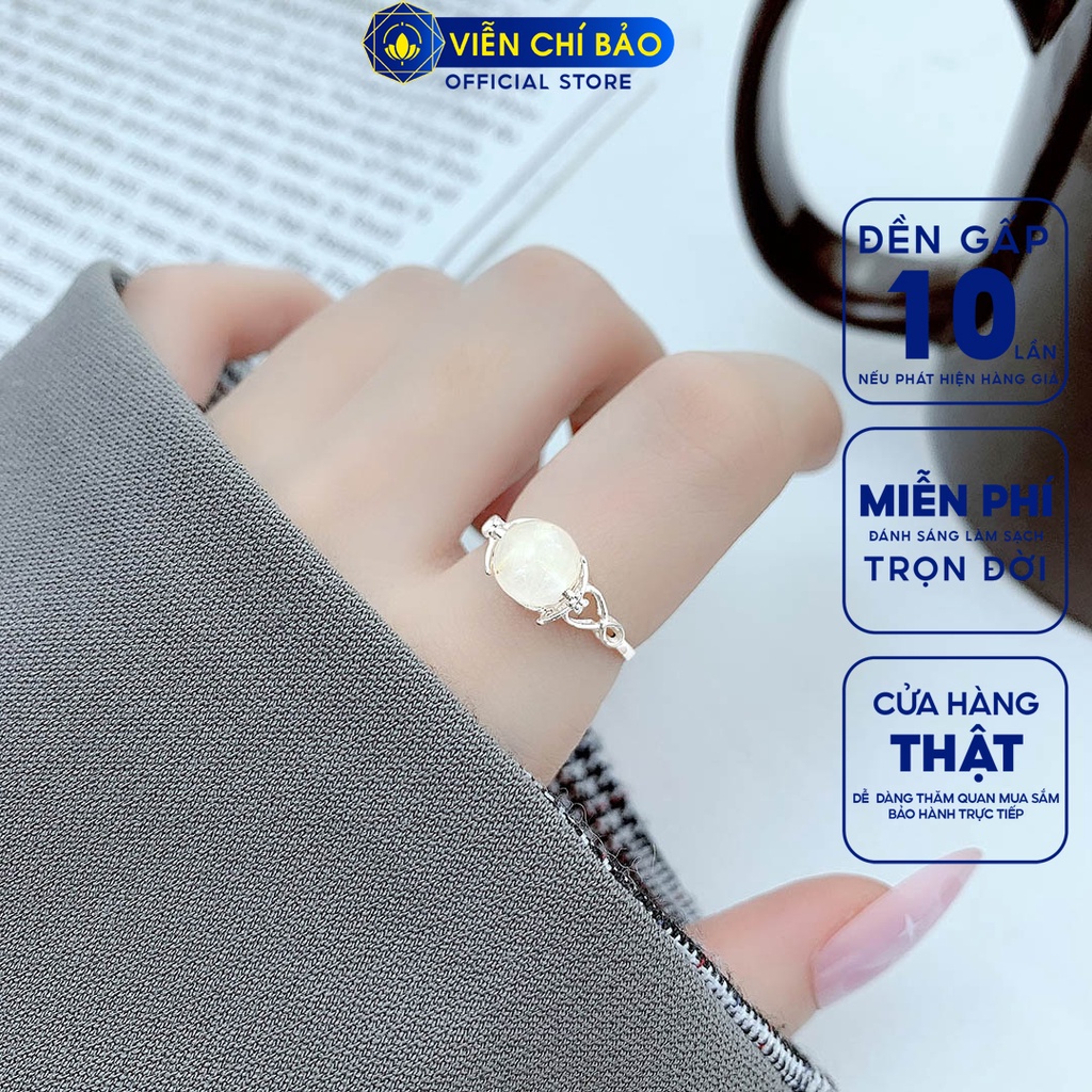 Nhẫn mix đá nhiều màu chất liệu bạc 925 thời trang phụ kiện trang sức nữ Viễn Chí Bảo N400651