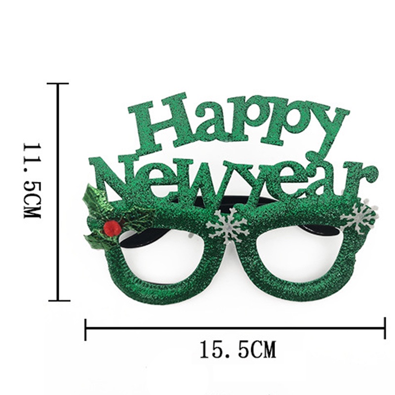 Kẹp Tóc Hình Mắt Kính Mừng Năm Mới 2022 Vui Nhộn Cho Bé