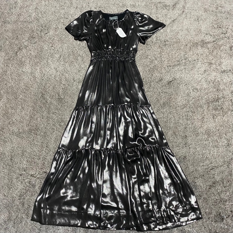 Đầm maxi lụa bóng Anthrop*logie hàng xuất xịn 0044