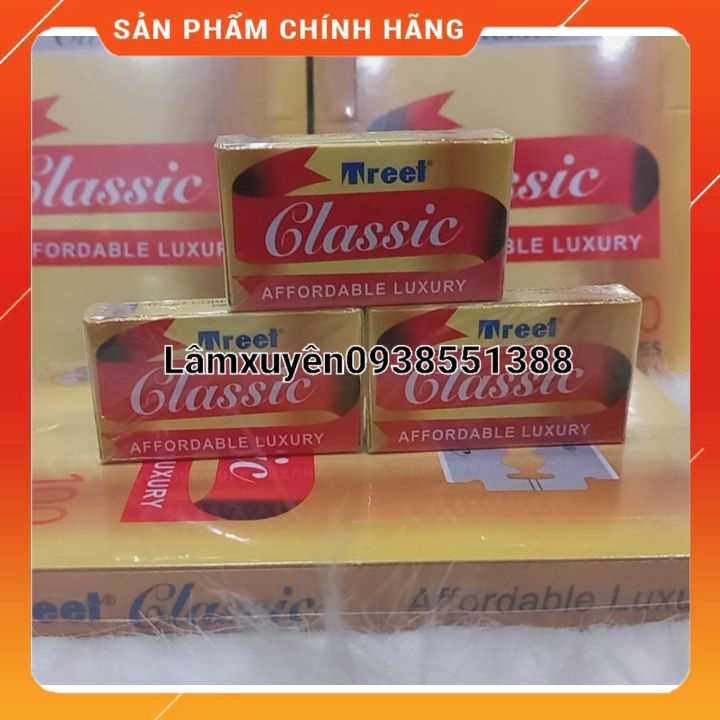 LẺ HỘP NHỎ 10 lưỡi Dao lam TREET CLASSIC  chính hãng 100%🥰🥰siêu bén chất lượng cao cấp cho baber shop , tiện lợi