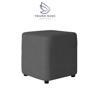 Ghế đôn sofa - ghế đôn vuông bọc da, ghế ngồi gội đầu spa
