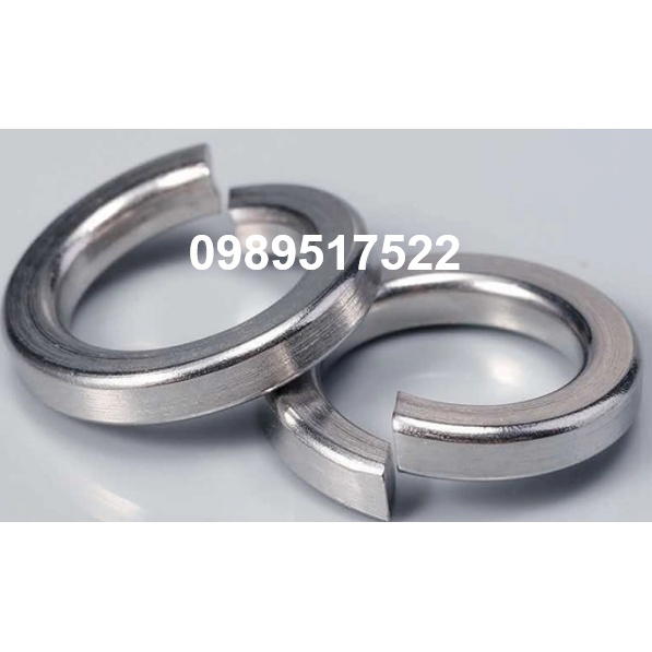 Long đen vênh, vòng đệm inox vênh M3,M4,M5,M6,M8,M10,M12 INOX 304 (100 chiếc)