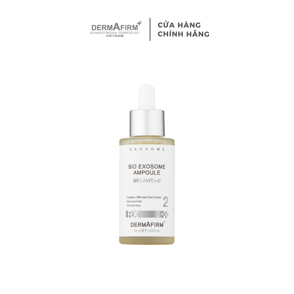 Tinh chất Dermafirm Bio Exosome Ampoule Melavita C Tinh chất tái sinh làm sáng và ức chế sắc tố 50ml