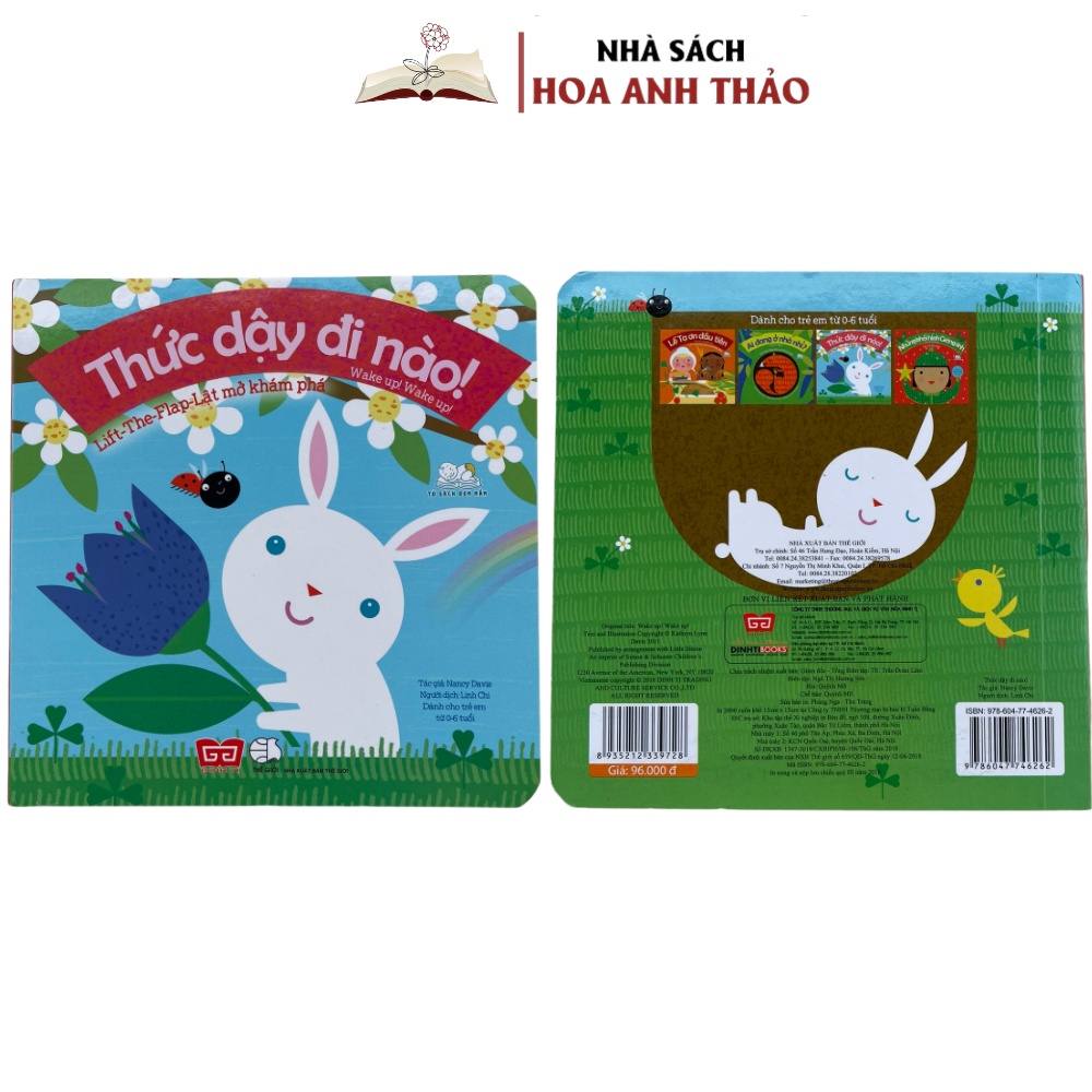 Sách - Lift The Flap Lật Mở Khám Phá Ai Đang Ở Nhà Nhỉ Và Thức Dậy Đi Nào Tương Tác Cho Bé 0-6 tuổi