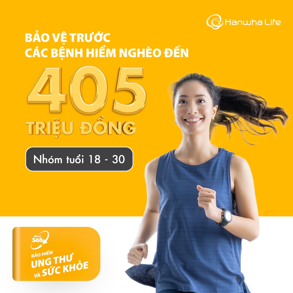 Toàn quốc [E-Voucher] Hanwha Life Việt Nam - Bảo Vệ 365 - Bảo Hiểm Ung