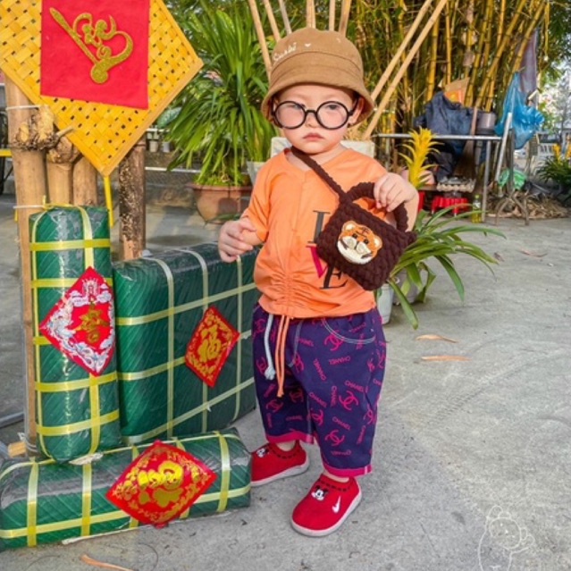 Túi xách túi đeo chéo túi len handmade sticker len đi chơi