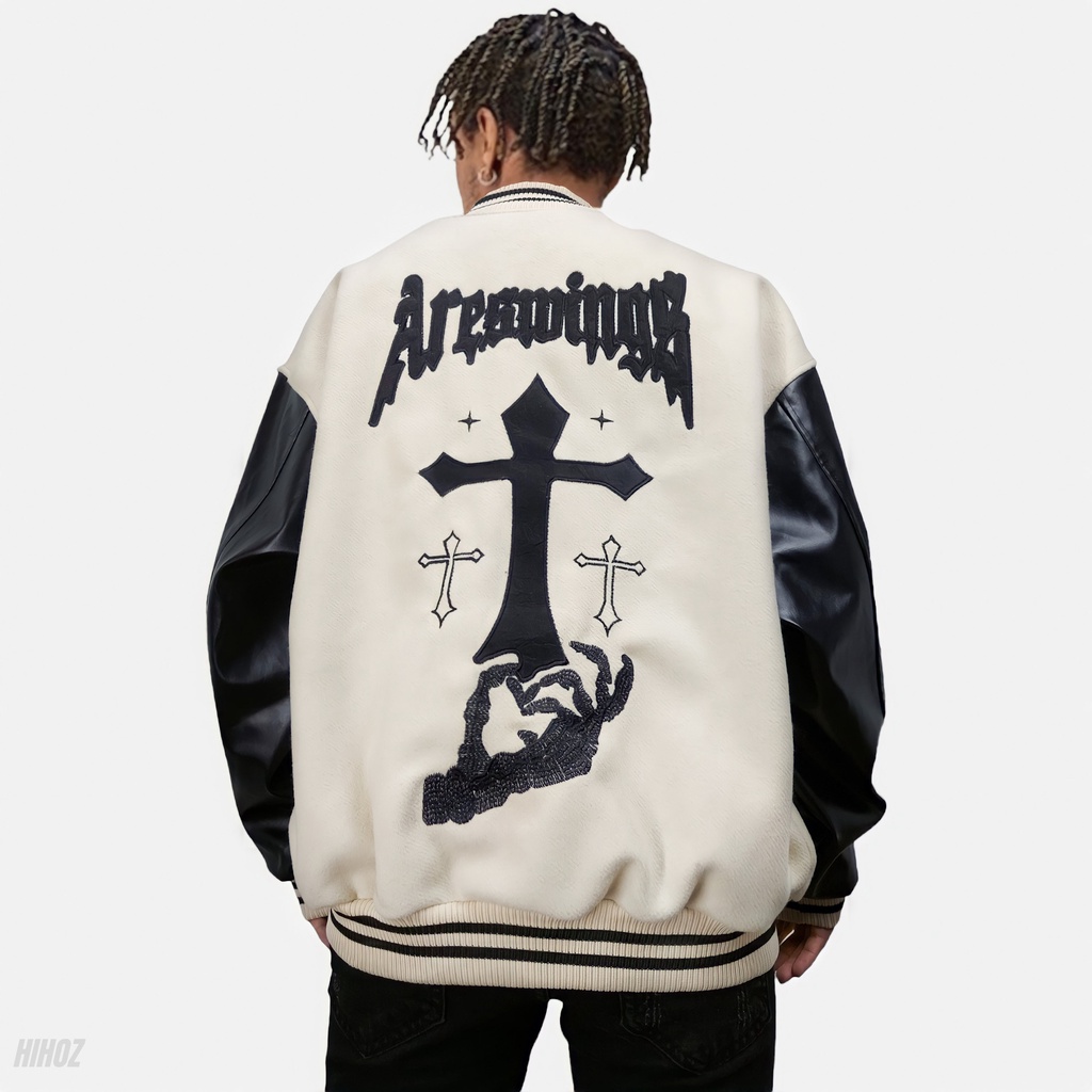 Áo Khoác Varsity HIHOZ The Cross Jacket unisex
