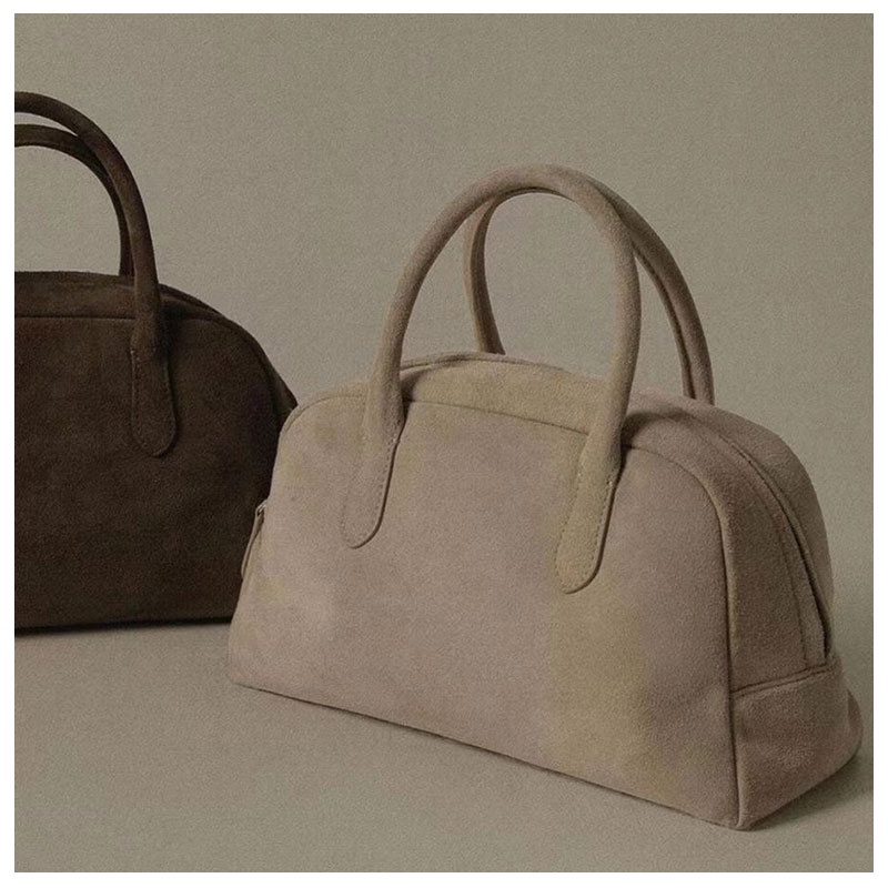 Mischa Túi Xách Đeo Vai Phủ Lông Sức Chứa Lớn Màu Trơn Thời Trang Thu Đông