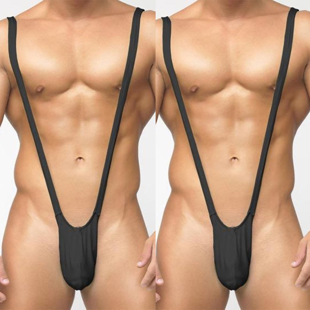 Underwear Thongs Jumpsuit Lingerie Mens One Piece See Bodysuit Through