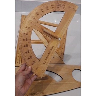 Thước Đo độ bằng gỗ sồi nhẹ đẹp bền thân thiện