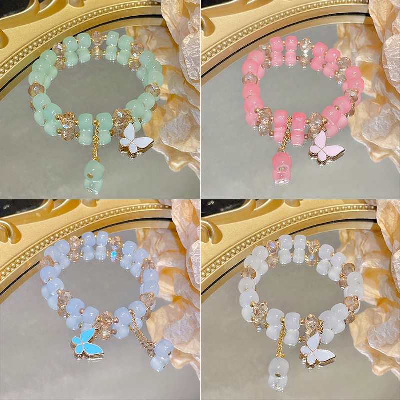 Vòng Tay Chuỗi Hạt Đá Opal Thời Trang Sang Trọng