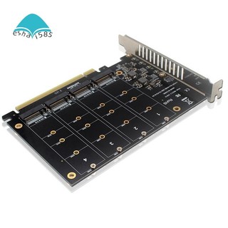 Thẻ chuyển đổi 4 cổng nvme sang pcie m.2 nvme sang pcie x16 adapter 4x32gbps m key hard drive
