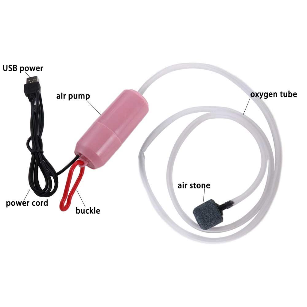 Máy Bơm Hơi Mini Tiết Kiệm Năng Lượng|Máy Ô Xi USB Cho Bể Cá