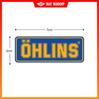 Tem OHLINS Dán Xe Siêu Ngầu [7cm x 3cm]