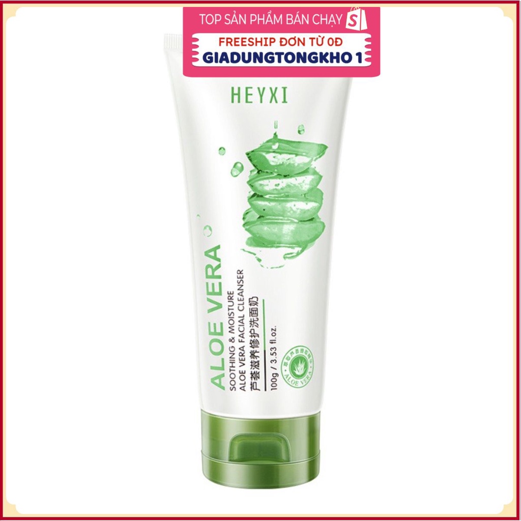PVN42646 Sữa Rửa Mặt Heyxi Chiết Xuất Lô Hội Làm Sạch Sâu Kiềm Dầu Dưỡng Ẩm Cho Nam Và Nữ Giá Rẻ