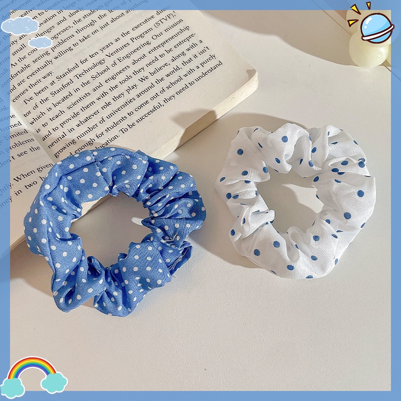 Set 10 Dây Cột Tóc Co Giãn In Họa Tiết Hoa Đơn Giản Thanh Lịch Cho Nữ