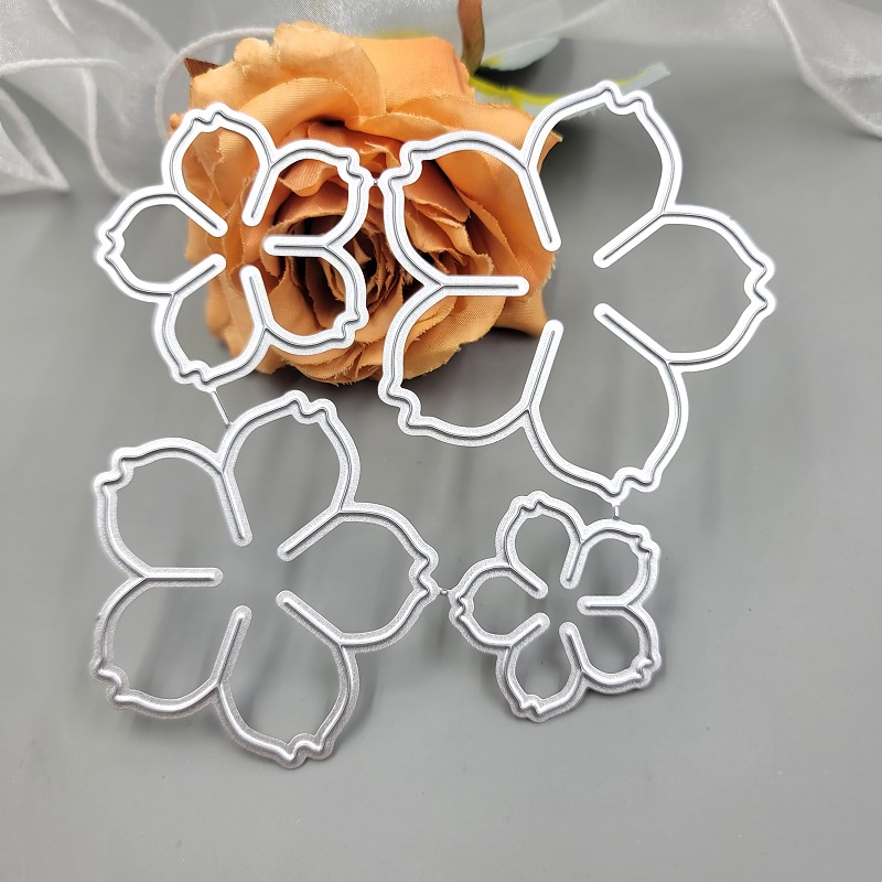Khuôn Cắt Giấy Kim Loại Hình Hoa Xinh Xắn