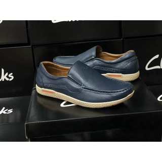Giày lười , giày mọi nam da bò clarks