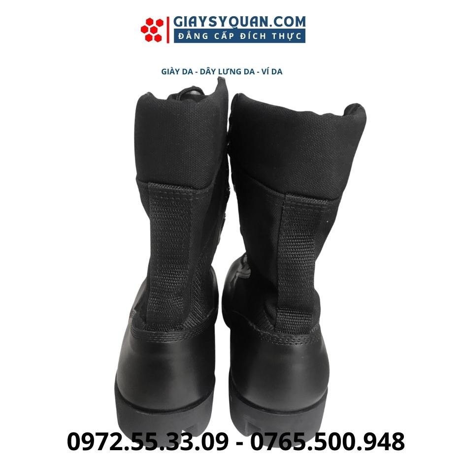 GIÀY BỐT DA CAO CỔ CHẤT LIỆU VẢI KẾT HỢP DA BÒ CAO CẤP 034