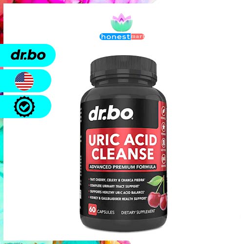 Hỗ trợ đường tiết niệu drbo Uric Acid Cleanse Support Capsules 60 viên