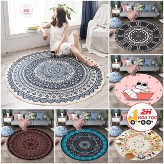 Thảm Trải Sàn Bali hình tròn Trải Sàn Trang Trí Cao Cấp,Thảm Lì Bali  Hàng Đẹp (Mặt Sau đế cao su Chống Trơn Trượt)