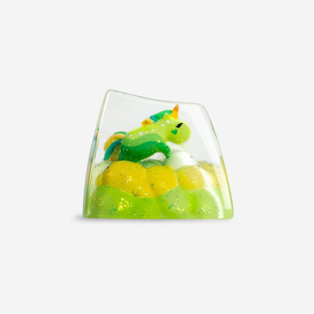 Keycap Artisan bàn phím cơ Dwarf Factory Unicorn Strawberry Shortcake  - Hàng chính hãng