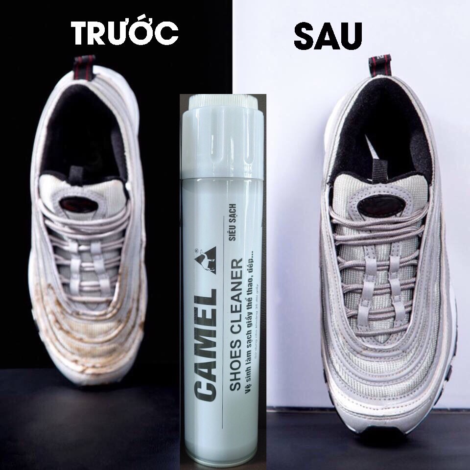 Chai Xịt Tạo Bọt Vệ Sinh Giày Sneaker Cao Cấp Camel dung tích lớn 600ml