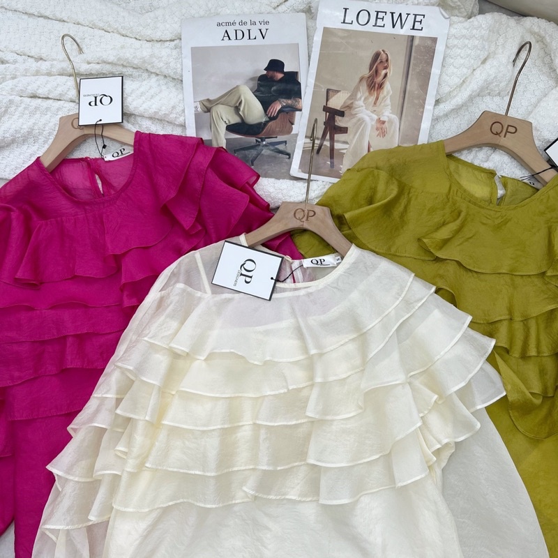 Sơ mi bèo 5 tầng