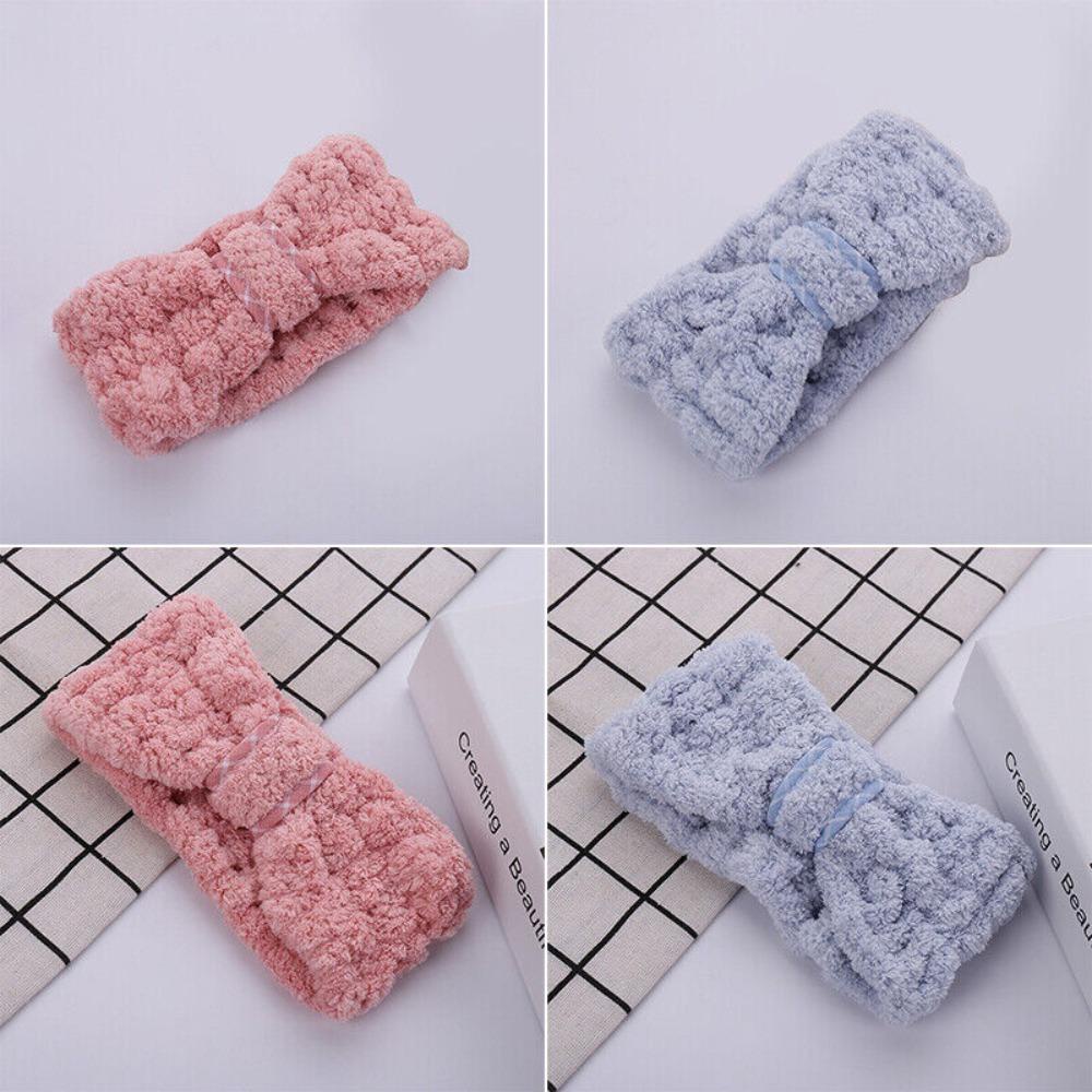 Băng Đô Cài Tóc Thể Thao Thấm Hút Nước Co Giãn Bằng Vải Lông Cừu San Hô Cho Nữ