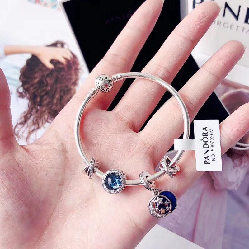 Bán chạy nhất cửa hàng Pandora Vòng tay _ real_shot_pandora_dream_romance _ "intoxicating_moonlight_night" _ diy_bracelet Charm Trang sức với hộp quà sinh nhật hiện tại thời trang mới A